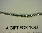 Sterling Silver diamond cut Bracelet. 6.5" with 1.5" extension.